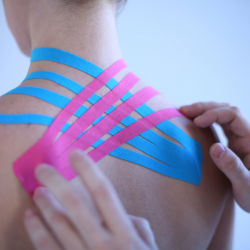 Kinesio Taping is just one of the treatments available at The Recovery Suite at Back to Health.