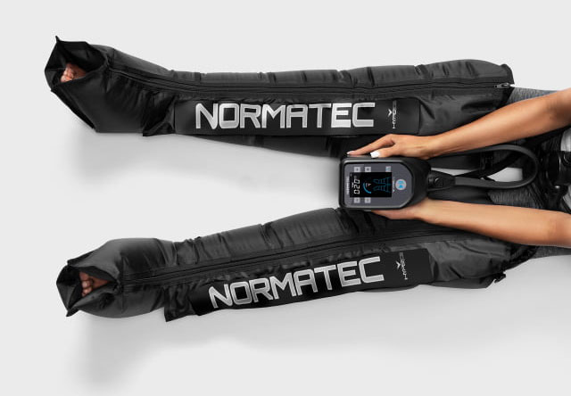 HyperIce Normatec Leg Compression Sleeves are just one of the treatments available at The Recovery Suite at Back to Health in Southbury, Connecticut